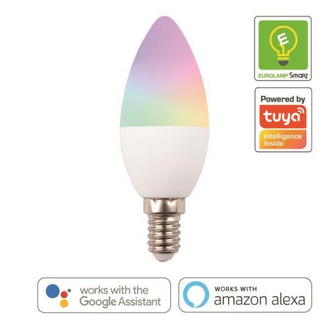 Eurolamp Eurolamp 147-77902 Smart Λάμπα LED 6W Ε14 RGBW 220-240V 