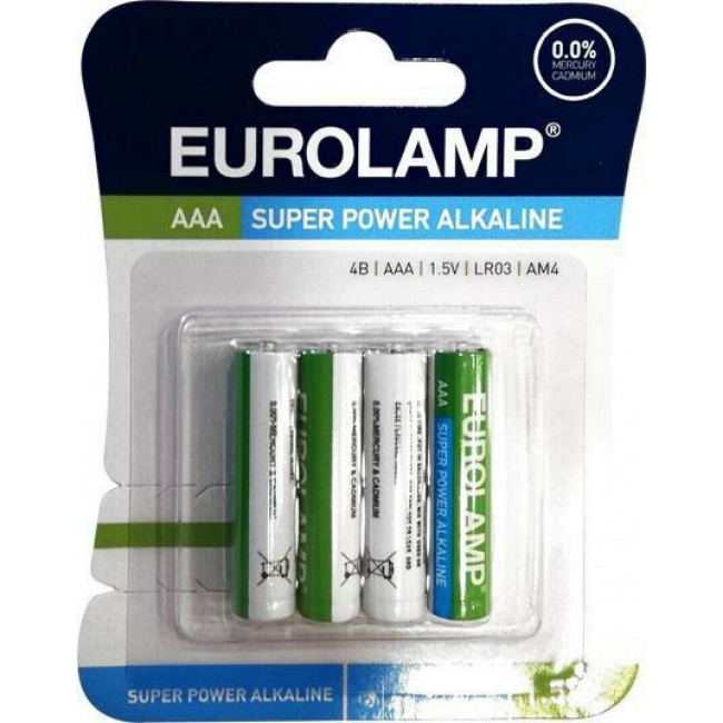 Eurolamp 147-24100 Super Power Αλκαλικές Μπαταρίες AAA 1.5V 4τμχ