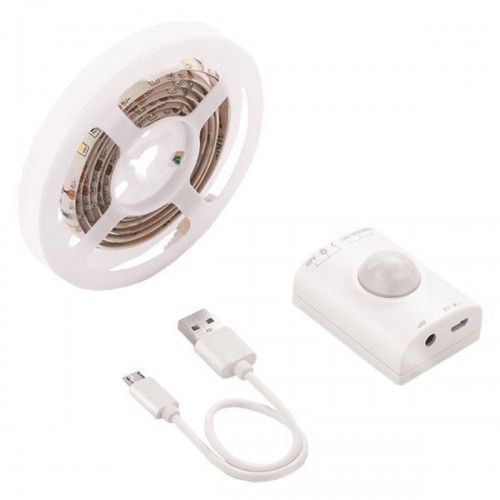 Eurolamp 145-70023 Αδιάβροχη Ταινία LED Τροφοδοσίας USB (5V) με Θερμό Λευκό Φως