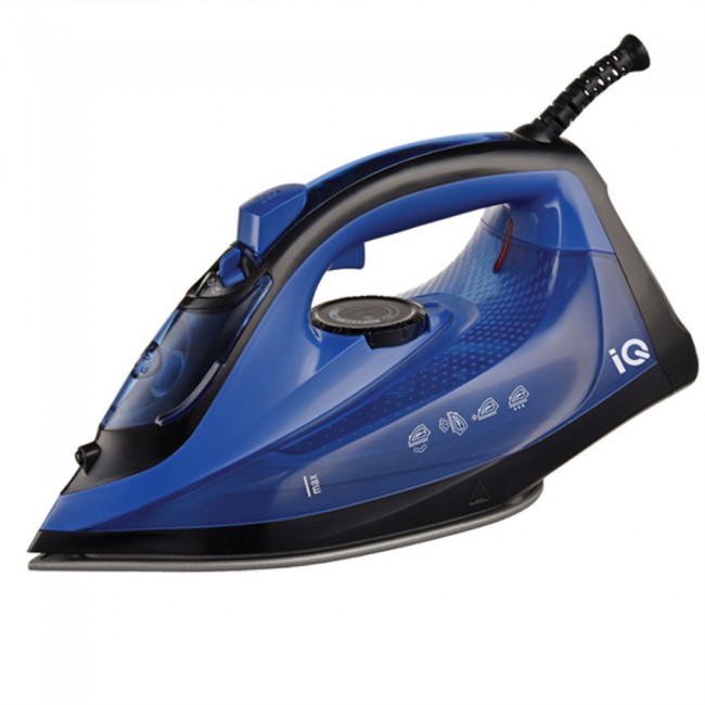 IQ EI-862 Μπλε Σίδερο Ατμού 2400W με Κεραμική Πλάκα και Συνεχόμενη Παροχή 25gr/min 