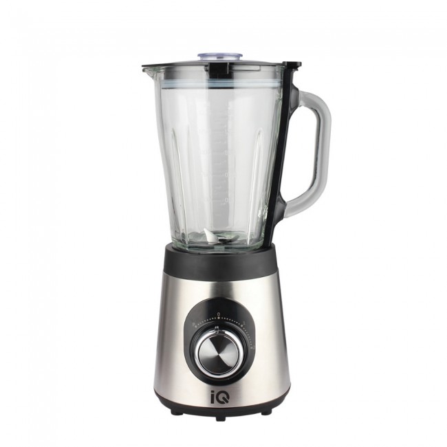 IQ BL-416 Inox Μπλέντερ για Smoothies με Γυάλινη Κανάτα 1.5lt 800W ***