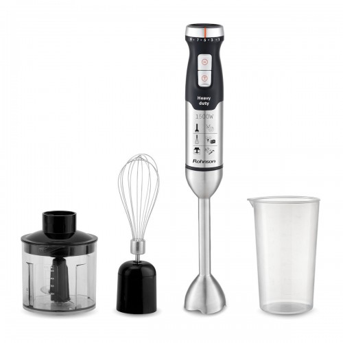 Rohnson R-5740 Μαύρο Ραβδομπλέντερ με Ανοξείδωτη Ράβδο 1500W 