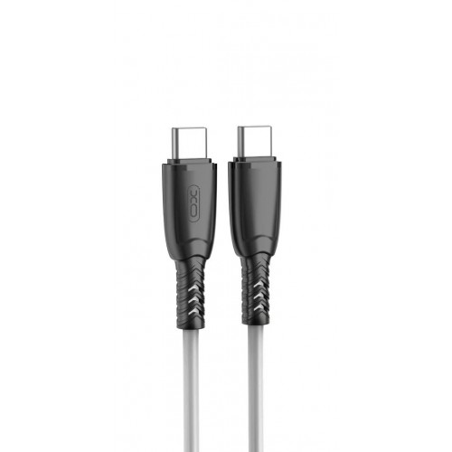 XO NB-Q246B Λευκό Καλώδιο Suluo USB 2.0 USB-C male - USB-C 60W 1m