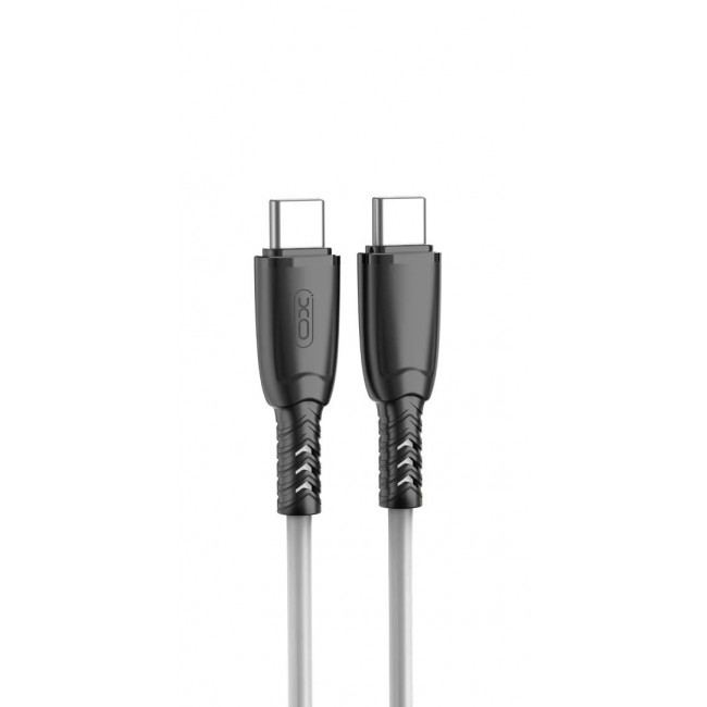 XO NB-Q246B Λευκό Καλώδιο Suluo USB 2.0 USB-C male - USB-C 60W 1m