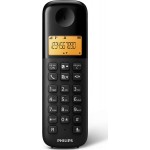 Philips D1601B/34 Μαύρο Ασύρματο Τηλέφωνο Με Ελληνικό Μενού 