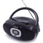 AKAI BM004A-614 Μαύρο Φορητό Ηχοσύστημα με CD / USB / Ραδιόφωνο 