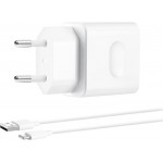 Huawei HW-100225E00 Λευκός Φορτιστής με Θύρα USB-A και Καλώδιο USB-C 22.5W SuperCharge