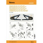 Televes 209801 Πρέσα Ακροδεκτών Δικτύου RJ12, RJ11, RJ45, RJ10 Με Απογυμνωτή