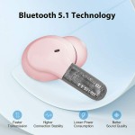 QCY T13 Ροζ In-ear Bluetooth Handsfree Ακουστικά με Αντοχή στον Ιδρώτα και Θήκη Φόρτισης 