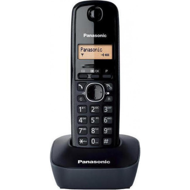 Panasonic KX-TG1611GRH Μαύρο Ψηφιακό Ασύρματο Τηλέφωνο 