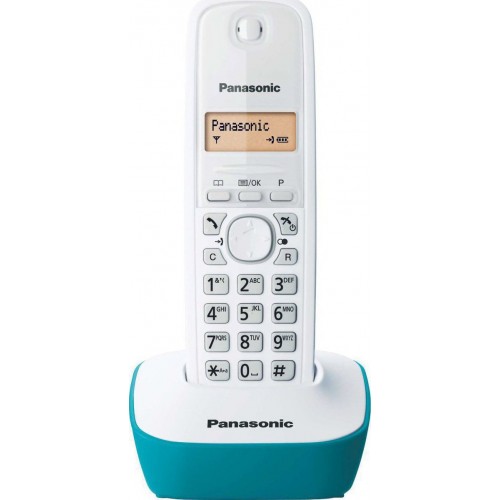 Panasonic KX-TG1611 Λευκό/Μπλέ Ασύρματο Τηλέφωνο **
