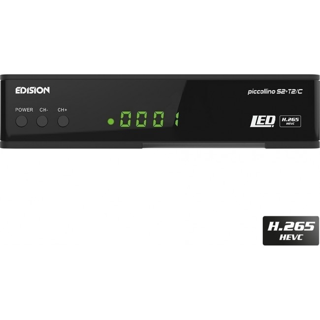 Edision Piccolino S2+T2/C 2in1 COMBO Δορυφορικός & Επίγειος Δέκτης Edision Piccolino S2+T2/C 2in1 COMBO Δορυφορικός & Επίγειος Δέκτης