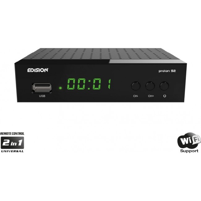 Edision Proton S2 Ψηφιακός Δορυφορικός Δέκτης DVB-S/S2