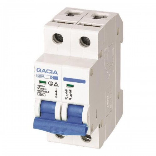GACIA 500-43016 Αυτοματάκι Διπολικό 40Α 2Ρ6ΚΑ 