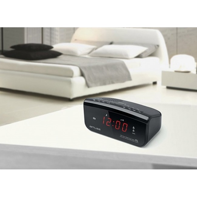 MUSE M-12CR Ραδιορολόι Μπαταρίας-Ρεύματος Ψηφιακό
