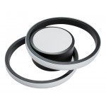 Powertech HLL-0085 Μαύρο Φωτιστικό Οροφής 2800lm, 27x21cm ***