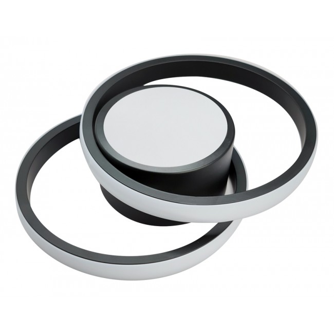 Powertech HLL-0085 Μαύρο Φωτιστικό Οροφής 2800lm, 27x21cm ***