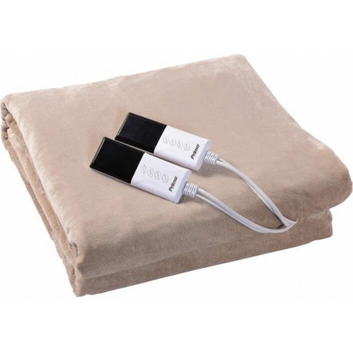 Primo PREB-81084 Μπεζ Διπλό Ηλεκτρικό Υπόστρωμα Πλενόμενο 120W 140x160εκ.