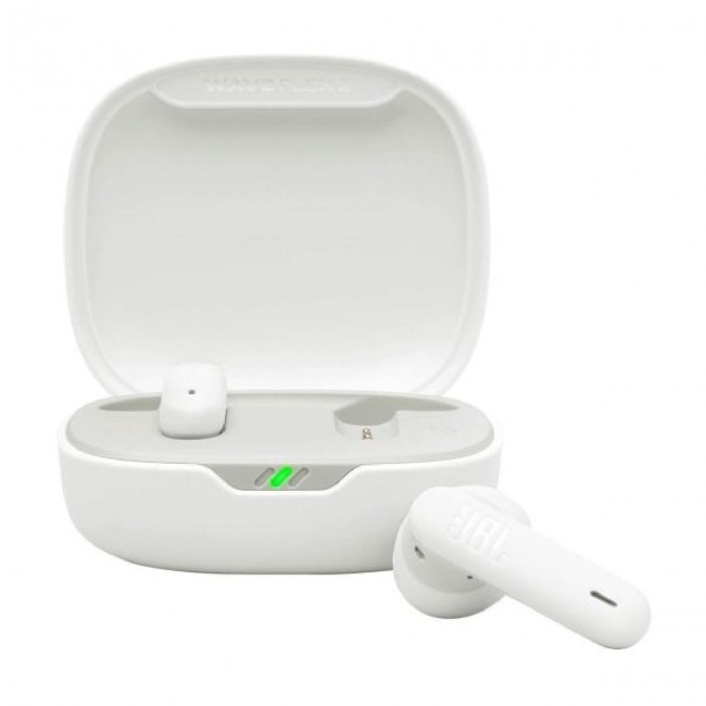 JBL Wave Flex 2 Λευκά Earbud Bluetooth Handsfree Ακουστικά με Αντοχή στον Ιδρώτα και Θήκη Φόρτισης *