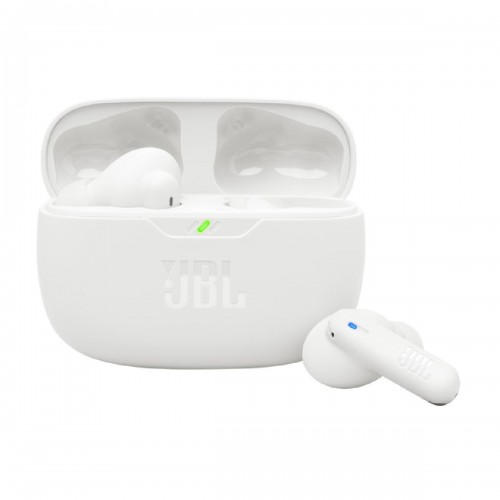 JBL Wave Beam 2 Λευκά In-ear Bluetooth Handsfree Ακουστικά με Αντοχή στον Ιδρώτα και Θήκη Φόρτισης *