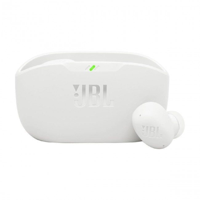 JBL Wave Buds 2 Λευκά Bluetooth Handsfree Ακουστικά με Αντοχή στον Ιδρώτα και Θήκη Φόρτισης *