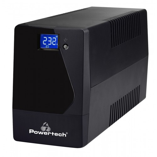Powertech PT-1050LCD UPS Line-Interactive 1050VA 630W με 2 Schuko Πρίζες*