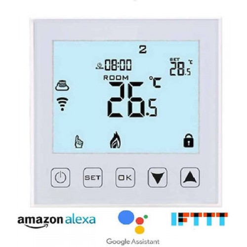 Eurolamp 147-44030 Ψηφιακός Θερμοστάτης Χώρου Smart με Wi-Fi *