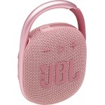 JBL Clip 4 Ροζ Αδιάβροχo Bluetooth Ασύρματο Ηχείο (JBLCLIP4PINK) *