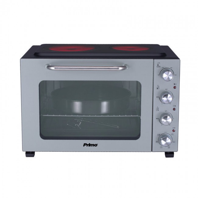 Primo PREO-40387 Γκρι/Μαύρο Ηλεκτρικό Φουρνάκι 50lt Με 2 Εστίες Primo PREO-40387 Γκρι/Μαύρο Ηλεκτρικό Φουρνάκι 50lt Με 2 Εστίες