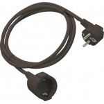 Eurolamp 147-13012 Μαύρη Μπαλαντέζα Προέκταση Καλωδίου 5m 3X1.5MM **