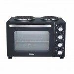 Hobby HEO-40370 Μαύρο Ηλεκτρικό Φουρνάκι 35lt Με 2 Εστίες