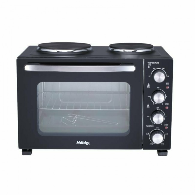 Hobby HEO-40370 Μαύρο Ηλεκτρικό Φουρνάκι 35lt Με 2 Εστίες Hobby HEO-40370 Μαύρο Ηλεκτρικό Φουρνάκι 35lt Με 2 Εστίες