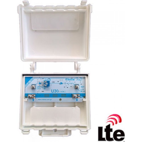 Mistral U30 ( VU3s ) ενισχυτής κεραίας 30 dB  (χωρίς Τροφοδοτικό)