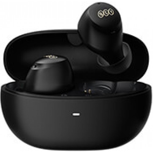 QCY HT07 Μαύρα In-ear Bluetooth Handsfree Ακουστικά Με Αντοχή στον Ιδρώτα Και Θήκη Φόρτισης 