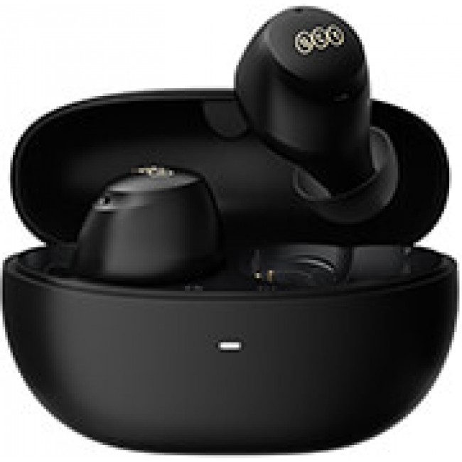 QCY HT07 Μαύρα In-ear Bluetooth Handsfree Ακουστικά Με Αντοχή στον Ιδρώτα Και Θήκη Φόρτισης 