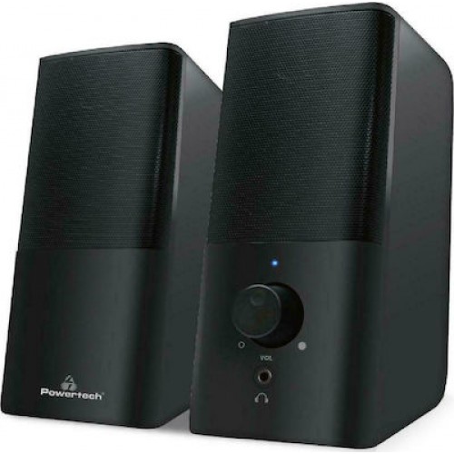 Powertech  PT-847 Mαύρα Hχεία Premium sound 2x 3W 3.5mm