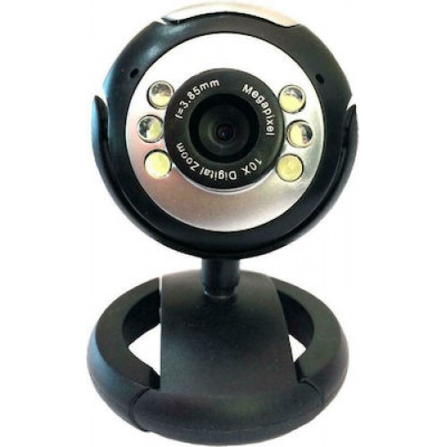 Powertech PT-509 Μαύρη Web Camera 1.3MP Plug & Play