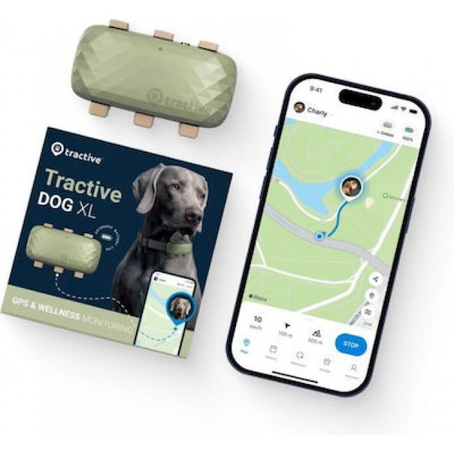 Tractive DOG TRDOG4XLGR XL Green Ηλεκτρικό Κολάρο Περίφραξης Σκύλου 