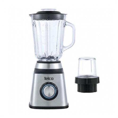 Telco Inox Μπλέντερ με Γυάλινη Κανάτα 1.5lt 1000W 