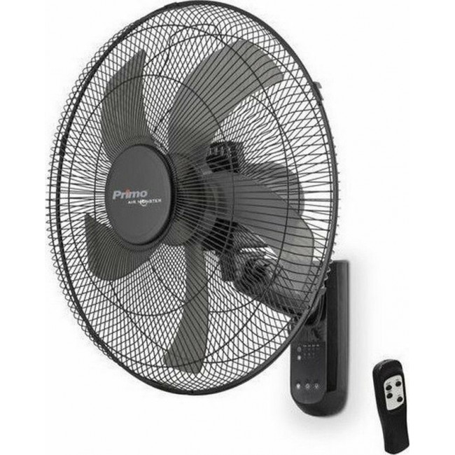 Primo 15833R Μαύρος Ανεμιστήρας Τοίχου 65W Διαμέτρου 45cm με Τηλεχειριστήριο ***