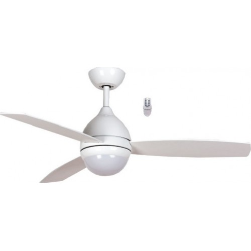Primo PRCF-80520 Λευκός Ανεμιστήρας Οροφής 120cm με Φως και Τηλεχειριστήριο 