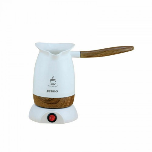 Primo PRCP-40380 Λευκό/Καφέ Ηλεκτρικό Μπρίκι Καφέ 800W 220ml 