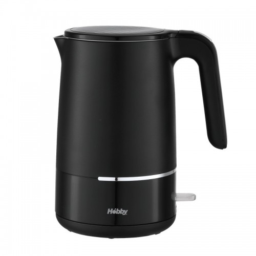 Primo PRCK-40429 Μαύρος Βραστήρας 1.7L 2200W Digital Ανοξείδωτος Cool touch