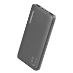 Riversong Horizon 10E Μαύρο Power Bank 10000mAh με 2 Θύρες USB-A και Θύρα USB-C 