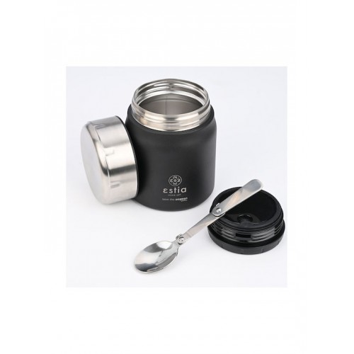 Estia 01-21658 Save Aegean Δοχείο Φαγητού Θερμός Ανοξείδωτο BPA Free Midnight Black 500ml *
