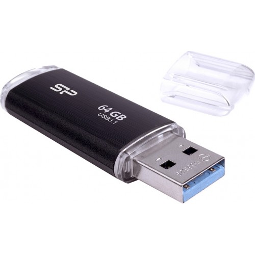 Silicon Power Blaze B02 64GB USB 3.1 Stick Μαύρο SP064GBUF3B02V1K