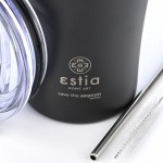 Estia 01-23122 Θερμος Coffee mug Save the Aegean 500ml Midnight Black *