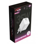 ATC Φορτιστής Χωρίς Καλώδιο GaN με Θύρα USB-C 35W Power Delivery Λευκός (CHF2) *