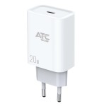 ATC Φορτιστής Χωρίς Καλώδιο GaN με Θύρα USB-C 20W Power Delivery Λευκός CHF4   (20.002.0004) *