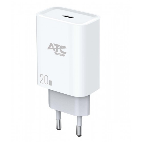 ATC Φορτιστής Χωρίς Καλώδιο GaN με Θύρα USB-C 20W Power Delivery Λευκός CHF4   (20.002.0004) *